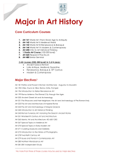 Major in Art History - John Cabot University