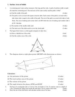 1. Surface Area of Solids