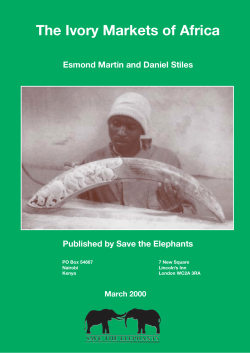 The Ivory Markets of Africa