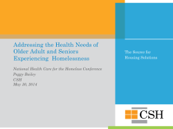 Addressing the Health Needs of Older Adult and Seniors