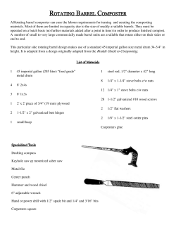 ROTATING BARREL COMPOSTER