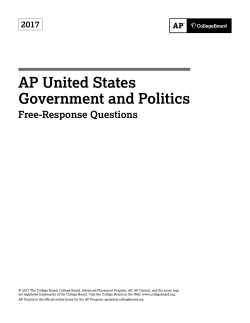 AP United States Government and Politics 2017 Free