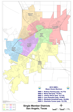 Single Member Districts San Angelo, Texas