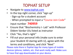 Powerpoint Slides from Prelab Discussion