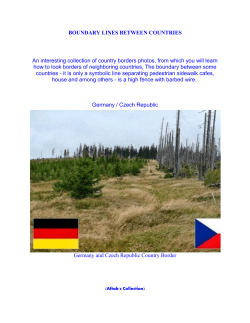 BOUNDARY LINES BETWEEN COUNTRIES An interesting