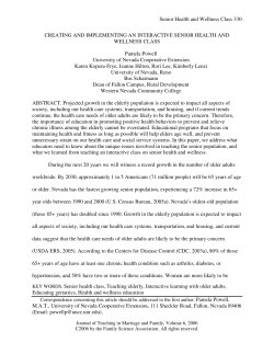 Senior Health and Wellness Class 330 KEY WORDS. Senior health