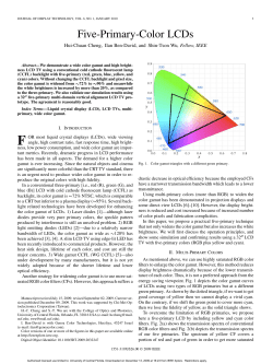 Five-Primary-Color LCDs