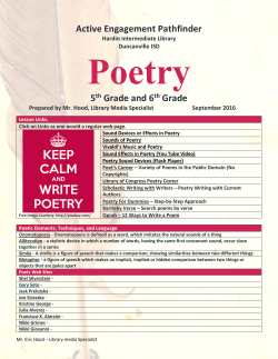 Poetry - Duncanville ISD