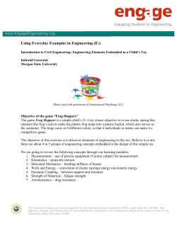 Engineering Elements Embedded in a Child`s Toy