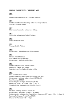 LIST OF EXHIBITIONS