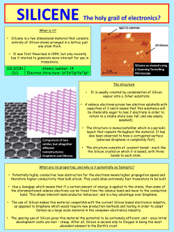 Atomic number: 14 Electron Structure: 1s22s22p63s23p2 SILICON (Si)