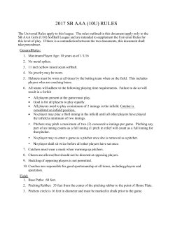 2017 sb aaa (10u) rules - Menomonee Falls Little League