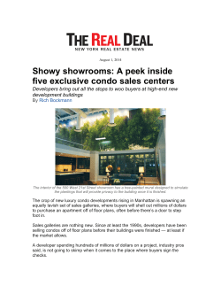 Showy showrooms: A peek inside five exclusive condo