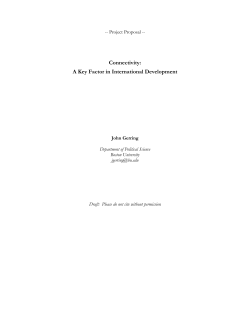 Connectivity: A Key Factor in International Development