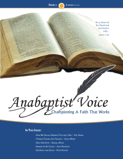 iSSue 2 - Anabaptist Voice