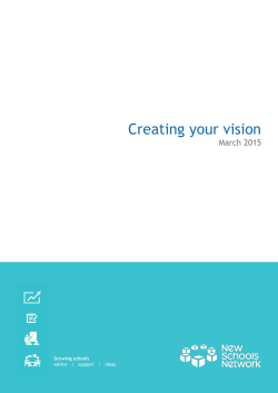 Creating your vision - New Schools Network