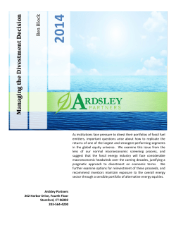 Managing the Divestment Decision