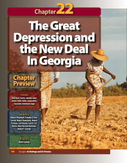 The Great Depression and the New Deal In Georgia