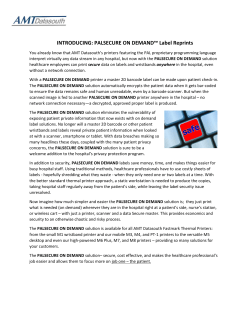 INTRODUCING: PALSECURE ON DEMAND&trade; Label Reprints