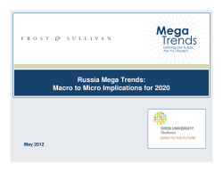 Russia Mega Trends: Macro to Micro Implications for 2020