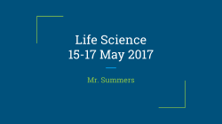 Summers - Life Science (15-19 May 17).