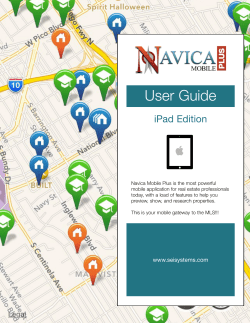 Navica Mobile Plus user guide for iPad