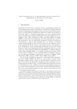 Some Consequences of an Impoverishment