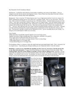Nakamichi Install Guide