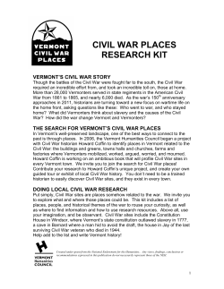 CIVIL WAR PLACES RESEARCH KIT