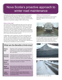 Anti-icing - Government of Nova Scotia