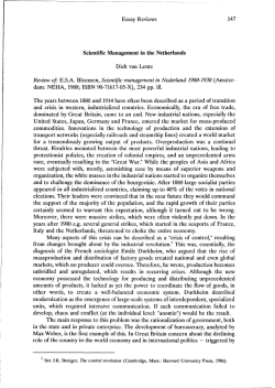 Essay Reviews 147 Scientific Management in the