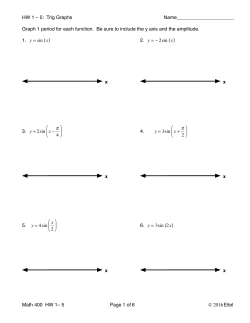 M-400 1-5 HW Trig Graphs