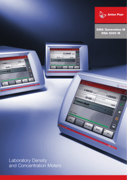 Laboratory Density and Concentration Meters - Anton
