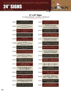 6&rdquo; x 24&rdquo; Signs - Poor Boy Woodworks