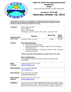 Meet Contract - West Valley Aquatics