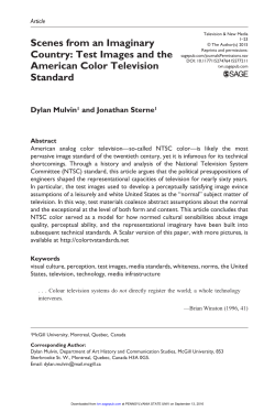 Test Images and the American Color Television Standard