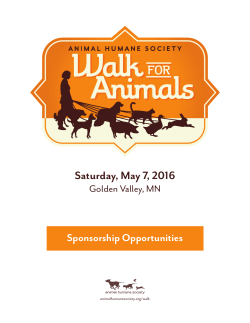 Saturday, May 7, 2016 - Animal Humane Society
