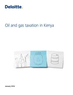 Oil and gas taxation in Kenya
