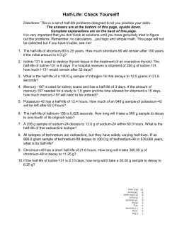 Half-Life Practice APES