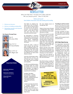 newsletter-2013-03-14 - Robina State High School