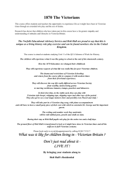 1870 The Victorians What was it like for children living in