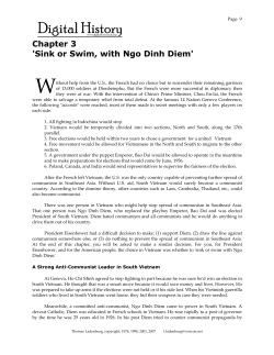 Chapter 3 `Sink or Swim, with Ngo Dinh Diem`