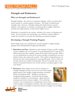 Strength and Endurance - nationalmssociety.org