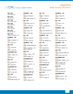 Elijah Watt Sells Award Winners