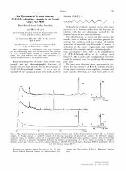 (E,Z)-7,9-Dodecadienyl Acetate in the Female Grape