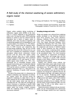 A field study of the chemical weathering of ancient sedimentary