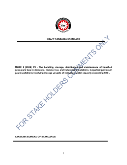 1 DRAFT TANZANIA STANDARD MEDC 2