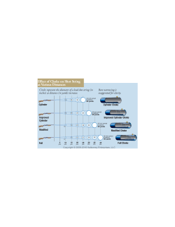 Effect of Choke on Shot String at Various Distances - Hunter