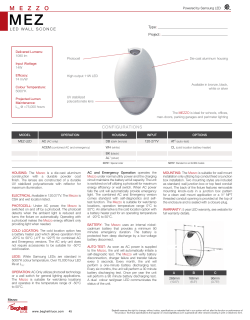 mezzo - Beghelli Canada