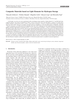 Composite Materials based on Light Elements for Hydrogen Storage
